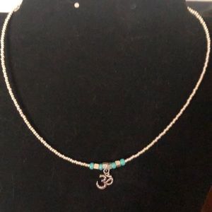 Handcrafted OM Beaded Necklace